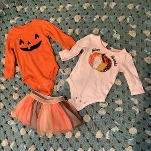 Halloween & Thanksgiving Baby Girl LOT